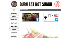 Desktop Screenshot of burnfatnotsugar.com