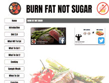 Tablet Screenshot of burnfatnotsugar.com